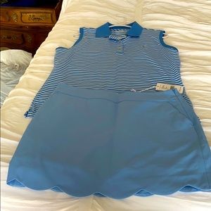 Top & skort vineyard vines    performance